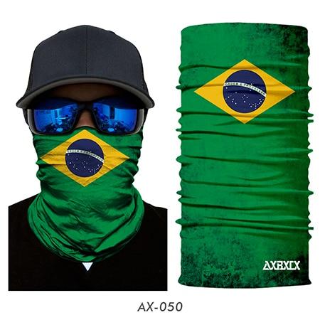 JIUSUYI AX43-64 Unisex 3D National Flag Neck Gaiter - KNAMAO