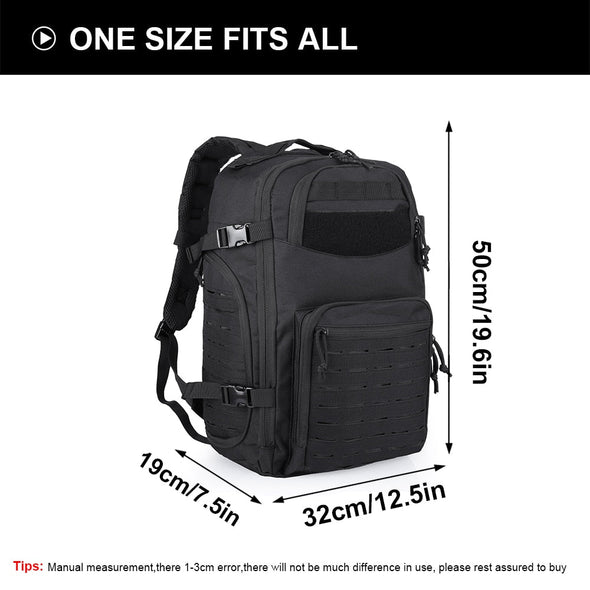 JIUSUYI DL-B313 Tactical Laser Cut Backpack - 36L - KNAMAO