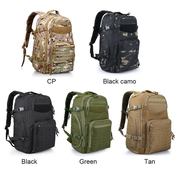 JIUSUYI DL-B313 Tactical Laser Cut Backpack - 36L - KNAMAO