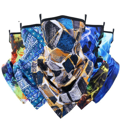 JIUSUYI GLY-C Unisex 3D Ice Silk Scarf - KNAMAO