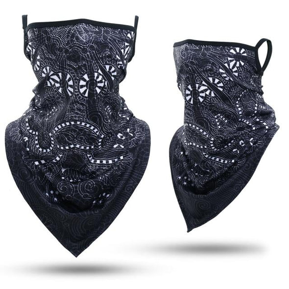 JIUSUYI GLY-E 3D Print Triangle Neckerchief - KNAMAO