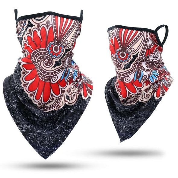 JIUSUYI GLY-E 3D Print Triangle Neckerchief - KNAMAO