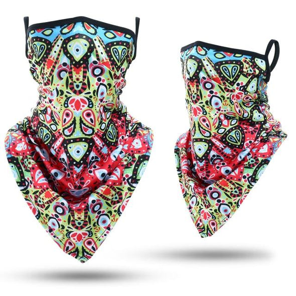 JIUSUYI GLY-E 3D Print Triangle Neckerchief - KNAMAO