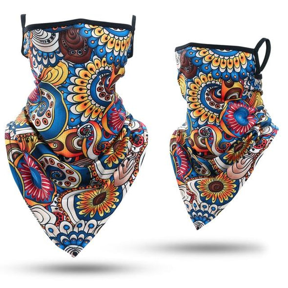 JIUSUYI GLY-E 3D Print Triangle Neckerchief - KNAMAO