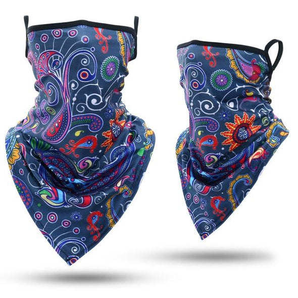JIUSUYI GLY-E 3D Print Triangle Neckerchief - KNAMAO