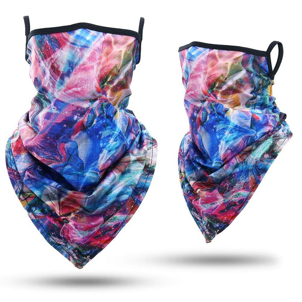 JIUSUYI GLY-E 3D Print Triangle Neckerchief - KNAMAO