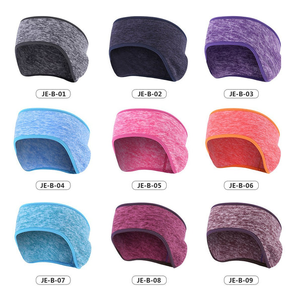 JIUSUYI JE-B Unisex Polar Fleece Ear Warmer And Headband - KNAMAO