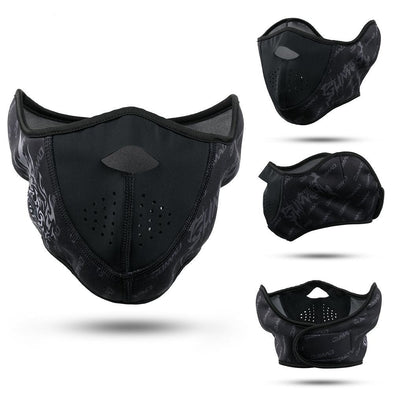 JIUSUYI JSY-8DC010 Fleece Half Face Balaclava - KNAMAO