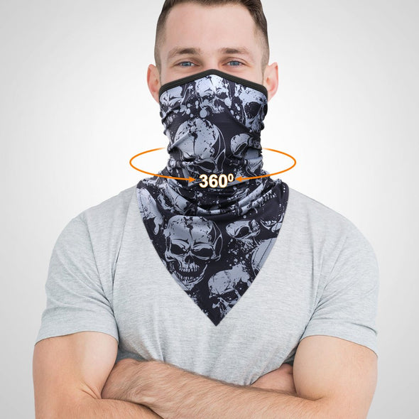 JIUSUYI JSY-DSA-B 3D Skull Half Face Mask - KNAMAO
