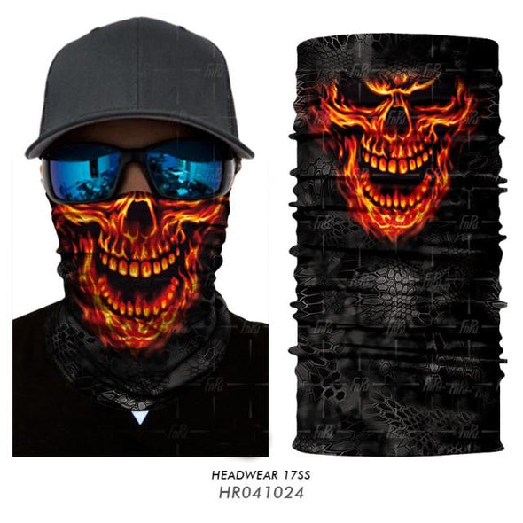 JIUSUYI PL180872 Unisex 3D Ghost Bandana - KNAMAO