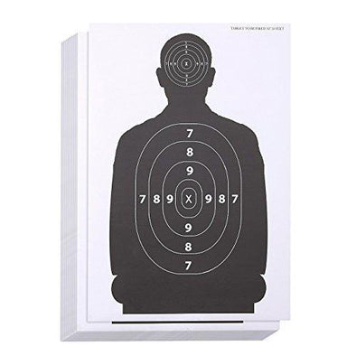 Juvale Shooting Range Paper Silhouette Targets 17 x 25 inch 50 Sheets | KNAMAO.