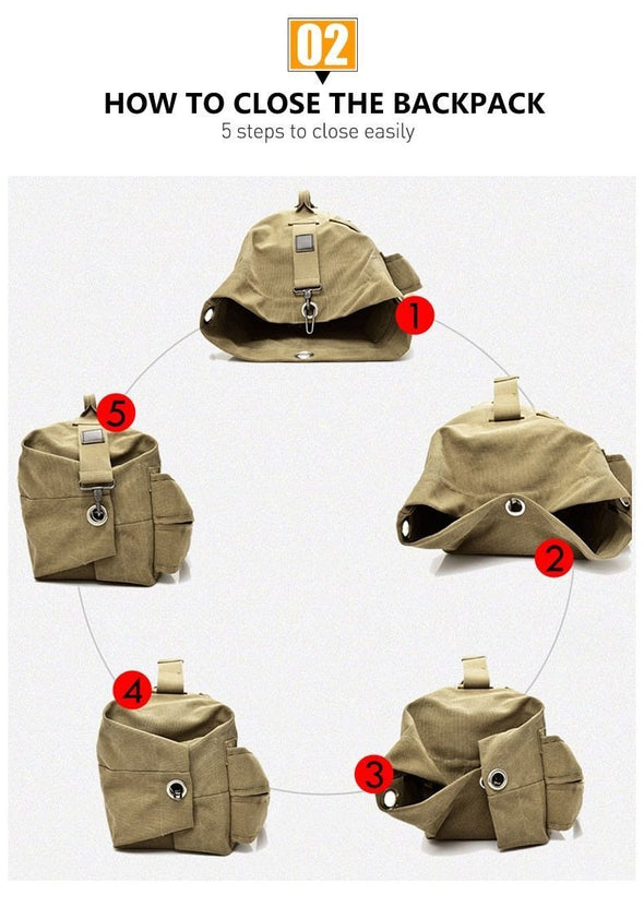 Kendome XA208WD Army Duffel Backpack | KNAMAO.