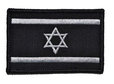 KNAMAO Israel Flag Tactical Embroidery Patch Black | KNAMAO.