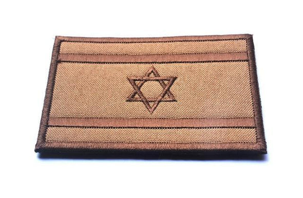 KNAMAO Israel Flag Tactical Embroidery Patch Tan | KNAMAO.