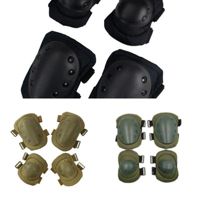 KNAMAO Tactical Knee-Elbow Protector Pads Pair Black | KNAMAO.