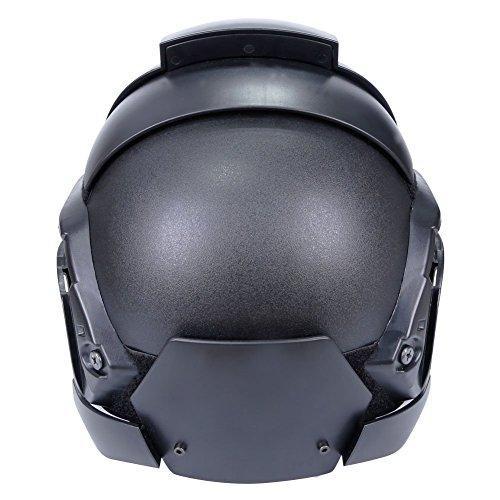 LEJUNJIE Airsoft Tactical Military Full Face Mask Helmet Black | KNAMAO.