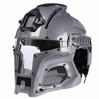 LEJUNJIE Airsoft Tactical Military Full Face Mask Helmet Carbon | KNAMAO.