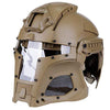 LEJUNJIE Airsoft Tactical Military Full Face Mask Helmet Coyote | KNAMAO.
