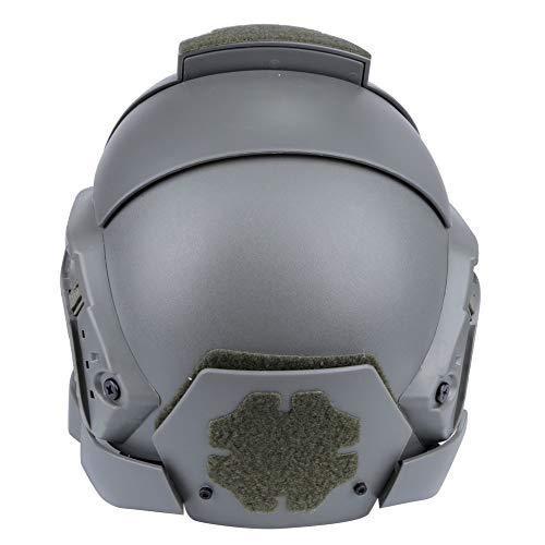 LEJUNJIE Airsoft Tactical Military Full Face Mask Helmet Grey | KNAMAO.