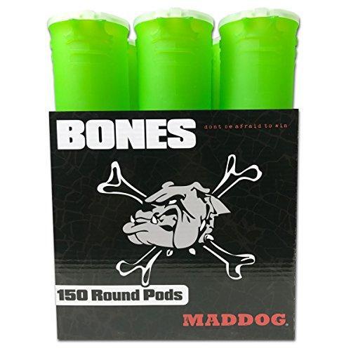 Maddog Paintball Pods 150 Round 6 Pack Bones-Lime | KNAMAO.