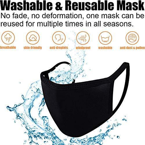 N&X Mouth Mask Black 2 PCS | KNAMAO.