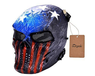 Outgeek Tactical Airsoft Full Face Mask USA | KNAMAO.
