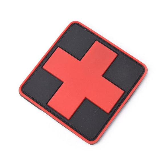 PlumHOME 3D Red Medic PVC Tactical Army Patch | KNAMAO.