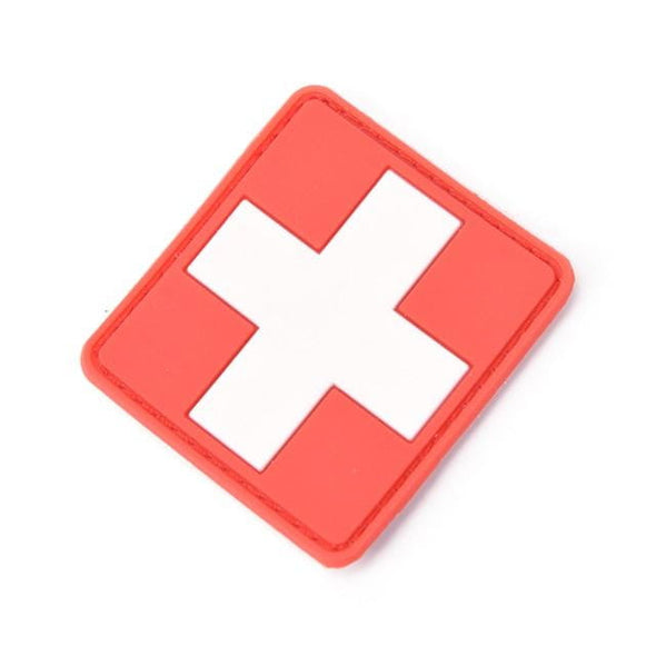 PlumHOME 3D Red Medic PVC Tactical Army Patch | KNAMAO.