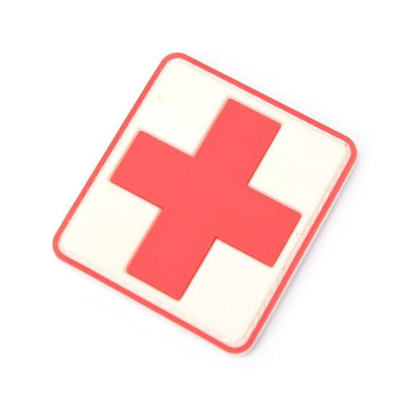 PlumHOME 3D Red Medic PVC Tactical Army Patch | KNAMAO.