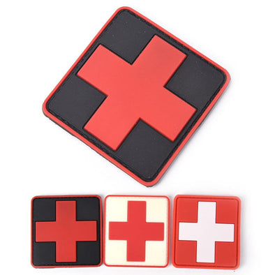 PlumHOME 3D Red Medic PVC Tactical Army Patch | KNAMAO.