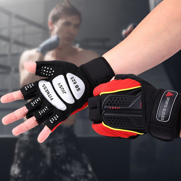 JIUSUYI DL Half Finger Weight Lifting Unisex Gloves