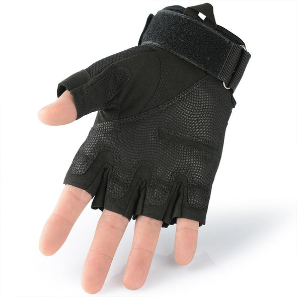 JIUSUYI A18 Tactical Fingerless Gloves