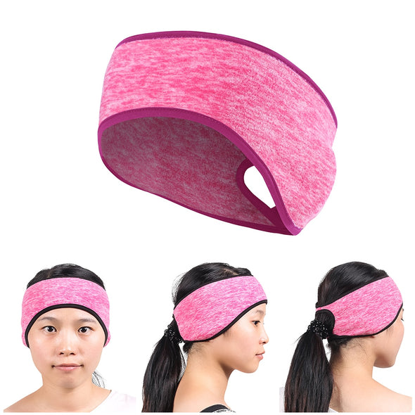JIUSUYI KU-B-A Winter Ponytail Hole Headband
