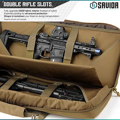 Savior Equipment American Classic Tactical Double Short Barrel Rifle Gun Case Firearm Bag 24 - 32 inches Coyote | KNAMAO.