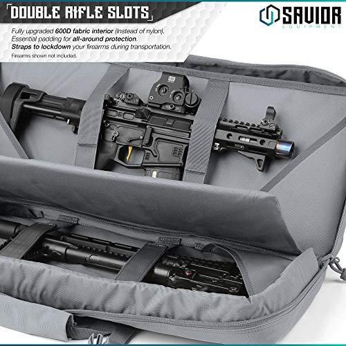 Savior Equipment American Classic Tactical Double Short Barrel Rifle Gun Case Firearm Bag 24 - 32 inches Grey | KNAMAO.