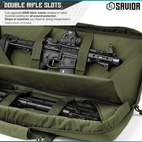 Savior Equipment American Classic Tactical Double Short Barrel Rifle Gun Case Firearm Bag 24 - 32 inches Olive | KNAMAO.