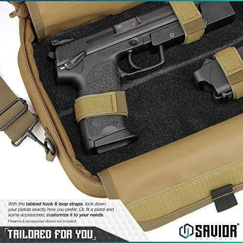 Savior Equipment Tactical Double Handgun Firearm Case | KNAMAO.