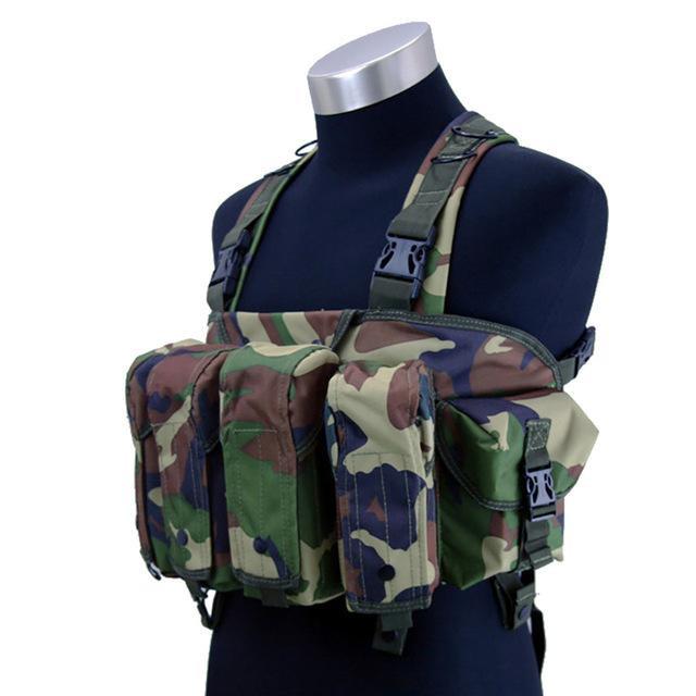 Supering Airsoft Tactical Chest Rig with Magazin and Universal Pouches
