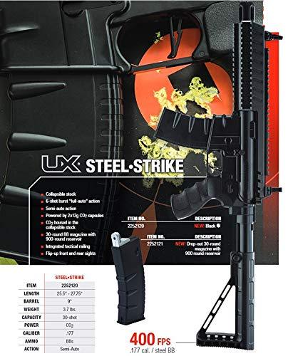 Umarex Steel-Strike Automatic .177 Caliber BB Gun Air Rifle, Steel-Strike Air Rifle, Black (2252120) - KNAMAO