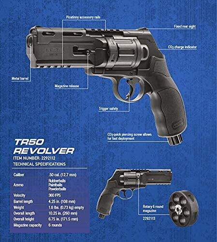 Umarex T4E TR50 Revolver .50 Caliber - KNAMAO