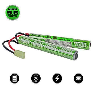 Valken Airsoft Battery NiMH 9.6v 1600mAh Split Style | KNAMAO.