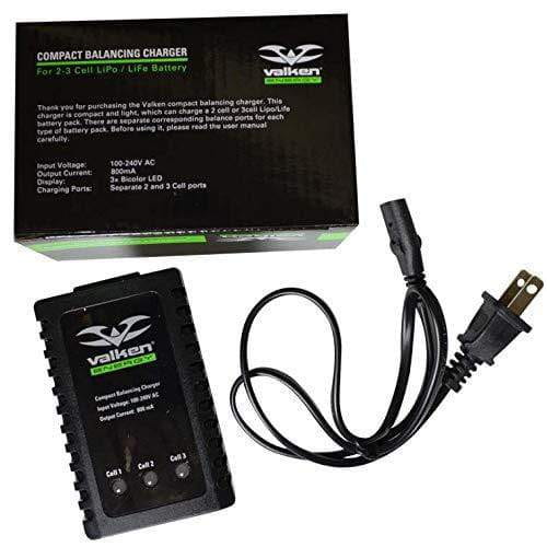 Valken Airsoft Li-po Li-fe Smart Battery Charger Compact 2-3 Cell Quick Balancing | KNAMAO.