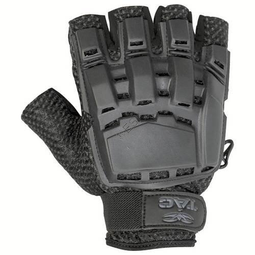 Valken Gloves V-TAC Half Finger Plastic Back Black | KNAMAO.
