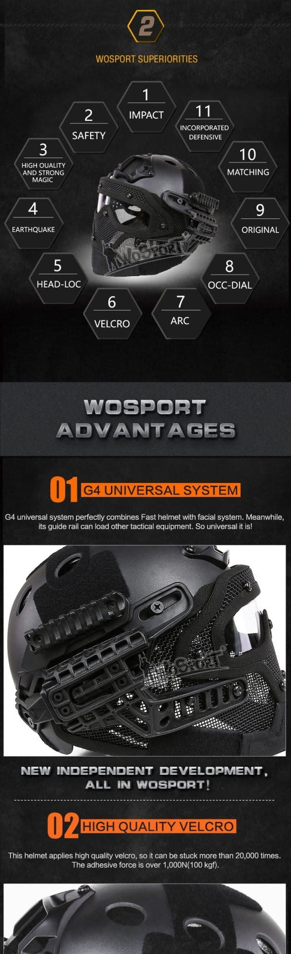 VULPO G4 Airsoft Tactical Helmet With Goggle | KNAMAO.