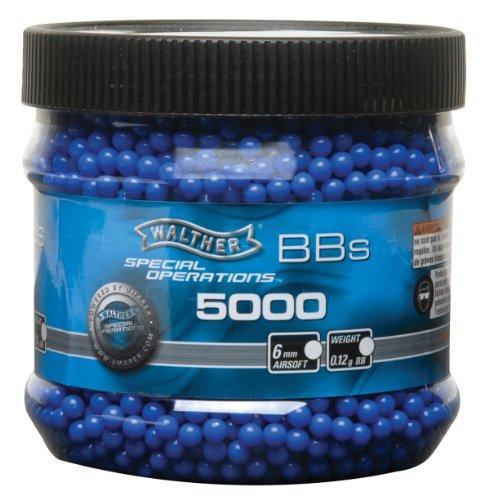 Walther 6mm Airsoft BBs Special Ops .12 Gram Blue 5000 BBs | KNAMAO.