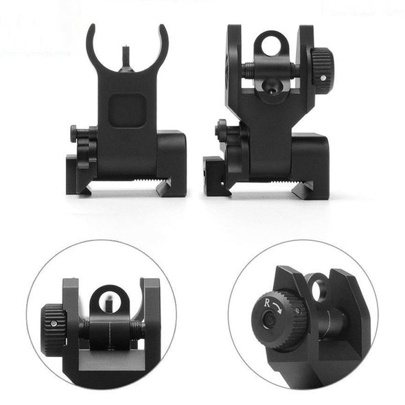Wolfslaves Tactical Low Flip Up Front and Rear Sight - KNAMAO