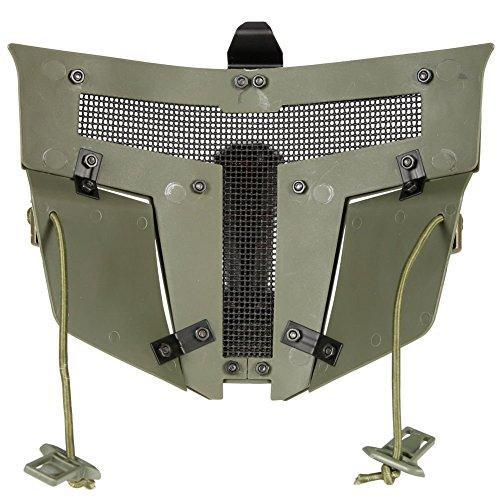WoSporT Airsoft Full Face Mask for FAST Helmets Green | KNAMAO.