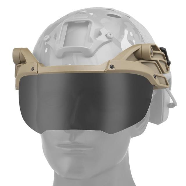 WoSporT Tactical Helmet ARC-Rail Goggles